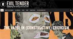 Desktop Screenshot of eviltender.com